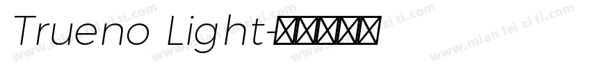 Trueno Light字体转换